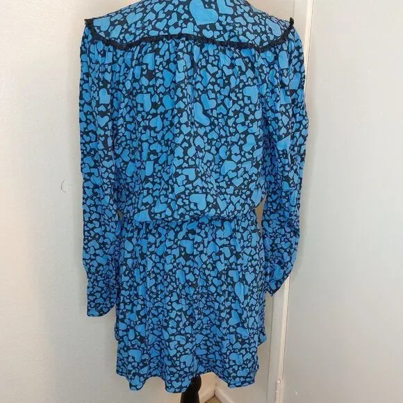 Zadig & Voltaire Reveal Print‎ Dress size xs blue - Picture 2 of 3